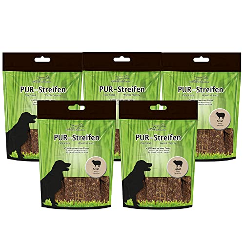 Schecker Dörrfleisch für Hunde - 100% nur Pur Streifen Schaf - 5 x 100 g - getreidefrei - leicht teilbar und weich Schecker Dörrfleisch für Hunde - 100% nur Pur Streifen Schaf - 5 x 100 g - getreidefrei - leicht teilbar und weich von Schecker