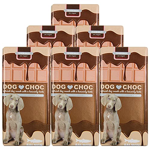 Schecker Dog Choc Hundeschokolade mit Lachs 6 x 100g mit speziellen Rezepturen nur für Hunde Schecker Dog Choc Hundeschokolade mit Lachs 6 x 100g mit speziellen Rezepturen nur für Hunde von Schecker