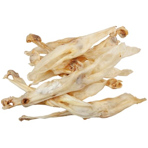 Schecker Dogreform - getrocknete Kaninchenohren ohne Fell - Hasenohren - fettarm - getrocknet - 3 x 100 g - Kausnack für Hunde Schecker Dogreform - getrocknete Kaninchenohren ohne Fell - Hasenohren - fettarm - getrocknet - 3 x 100 g - Kausnack für Hunde von Schecker