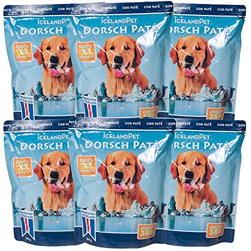 Schecker Nassfutter für Hunde - Iceland Dorsch - pur - getreidefrei - 6 x 300 g allergische Hunde! von Schecker