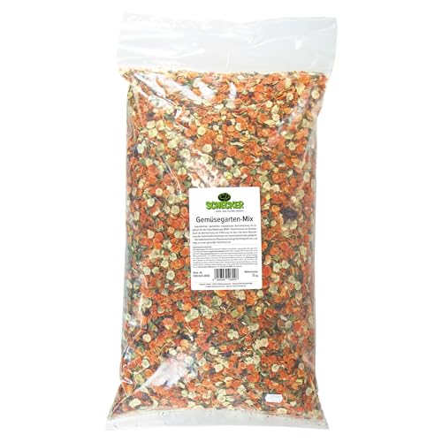 Schecker Ergänzungsfuttermittel - Gemüsegarten Mix - getreidefrei - glutenfrei - vegetarisch - vegan - veggi - Gemüseflocken - 5 kg von Schecker