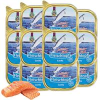 Schecker - Fleischtopf-Schälchen-PUR Lachs [12 x 200g] von Schecker