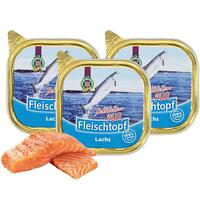 Schecker - Fleischtopf-Schälchen-PUR Lachs [3 x 200g] von Schecker