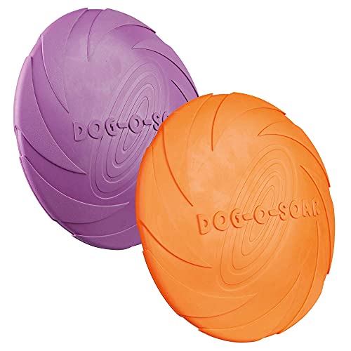 Trixie 2 Stück - Flying Fun - platzsparende Frisbee aus bissfreundlichem Naturgummi Trixie 2 Stück - Flying Fun - platzsparende Frisbee aus bissfreundlichem Naturgummi von Schecker