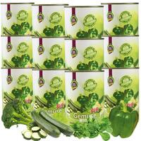 Schecker - Gemüse PUR - grün [12 x 410g] von Schecker