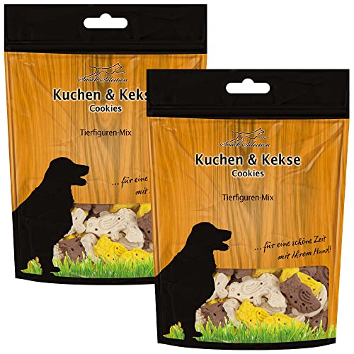 Schecker Hundekekse - Tierfiguren-Mix (Zookekse) - Hundekuchen - Hundeleckerchen - ohne Fleisch - 1 kg - veggi - von Schecker