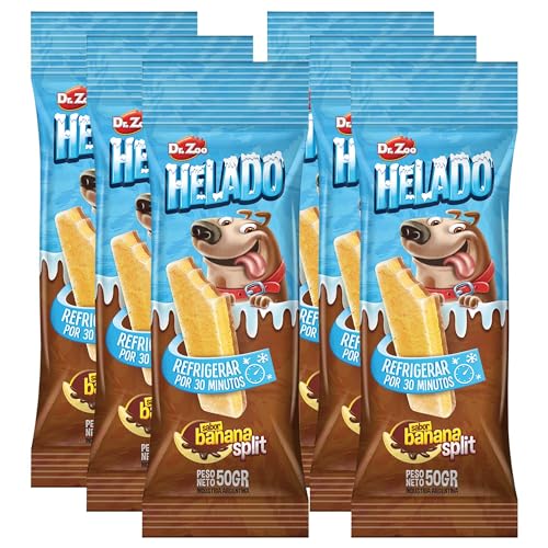Schecker Hundesnack - HELADO Hunde Kau EIS - Bananen Split - 30 Minuten kühlen oder einfrieren - fertig! - Hundeeis - 5 Stück Schecker Hundesnack - HELADO Hunde Kau EIS - Bananen Split - 30 Minuten kühlen oder einfrieren - fertig! - Hundeeis - 5 Stück von Schecker