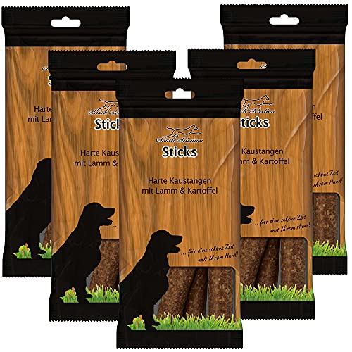 Schecker Hundesnack - Harte Kaustangen mit Lamm & Kartoffel - 5 x 200 g - hart - aus einem Reis Kartoffel Teig Schecker Hundesnack - Harte Kaustangen mit Lamm & Kartoffel - 5 x 200 g - hart - aus einem Reis Kartoffel Teig von Schecker