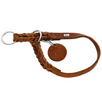 Schecker - Hunter Solid Education Halsband, Farbe: Cognac [60 cm / 18 mm] von Schecker