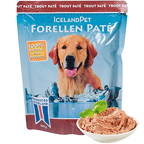 Schecker Nassfutter für den Hund - Iceland 100% Forelle - pur - 3 x 300 g - getreidefrei allergische Hunde - 3X 300g von Schecker