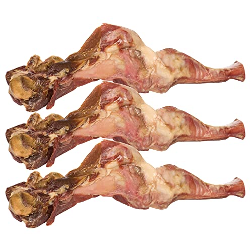 Schecker Kauknochen - Italienischer Schinkenknochen XXL je Mind. 600g ca. 40-50cm - Edelschinken Knochen mit viel Fleisch von Schecker