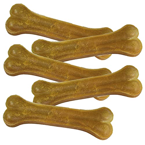 Schecker Hundesnack - Kaustick - 5 STK. á 16 cm 450g - mit zahnreinigender Wirkung - Zahnsteinentferner von Schecker