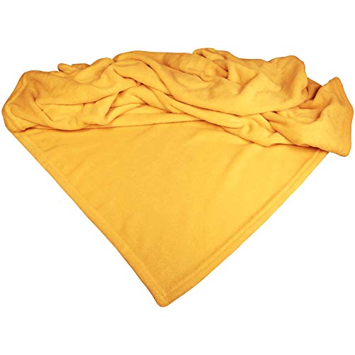 Schecker Mikrofaserdecke Premium 1Stück 150 cm x 95 cm - ohne Bestickung - Gelb Schecker Mikrofaserdecke Premium 1Stück 150 cm x 95 cm - ohne Bestickung - Gelb von Schecker