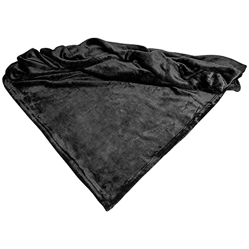 Schecker Mikrofaserdecke Premium 1Stück ohne Bestickung 150 cm x 95 cm Schwarz Schecker Mikrofaserdecke Premium 1Stück ohne Bestickung 150 cm x 95 cm Schwarz von Schecker