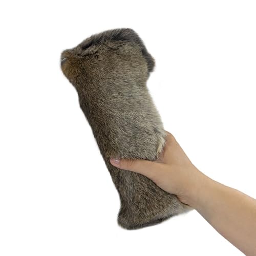 Schecker Mystique® 500g Dummy mit Überzug mit echtem Hasenfell als Set - schwimmfähig unsinkbar 30 cm lang von Schecker