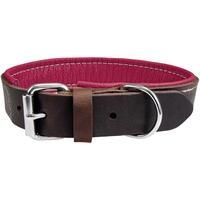 Schecker - Schecker Hunde-Halsband "Moorfeuer", Farbe: braun-beere [55 cm lang x 25 mm breit] von Schecker