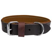 Schecker - Schecker Hunde-Halsband "Moorfeuer", Farbe: braun-cognac [45 cm lang x 20 mm breit] von Schecker