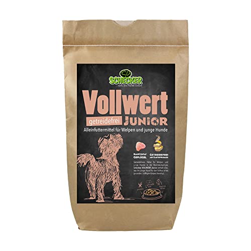 Schecker Trockenfutter mit Geflügel - Hundefutter VOLLWERT Junior - Welpe - getreidefrei - 1,5 kg Schecker Trockenfutter mit Geflügel - Hundefutter VOLLWERT Junior - Welpe - getreidefrei - 1,5 kg von Schecker