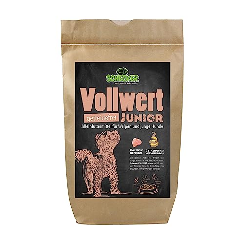 Schecker Trockenfutter mit Geflügel - Hundefutter VOLLWERT Junior - Welpe - getreidefrei - 6 kg Schecker Trockenfutter mit Geflügel - Hundefutter VOLLWERT Junior - Welpe - getreidefrei - 6 kg von Schecker