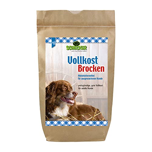 Schecker Vollkost Brocken mit Fleisch - Trockenfutter - eine leckere Vollnahrung für Jederhund -12 kg Schecker Vollkost Brocken mit Fleisch - Trockenfutter - eine leckere Vollnahrung für Jederhund -12 kg von Schecker