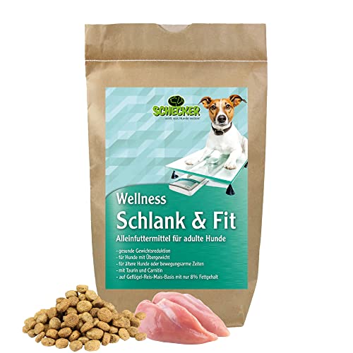 Schecker Wellness Schlank und Fit Trockenfutter für gesunde Gewichtsreduktion ausgewachsene Hunde von Schecker