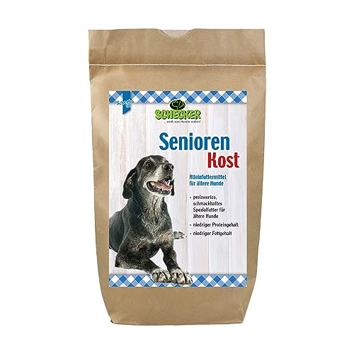Schecker Trockenfutter - Spezialmenü für ältere Hunde mit frischem Huhn - für Hunde - niedriger Proteingehalt von Schecker