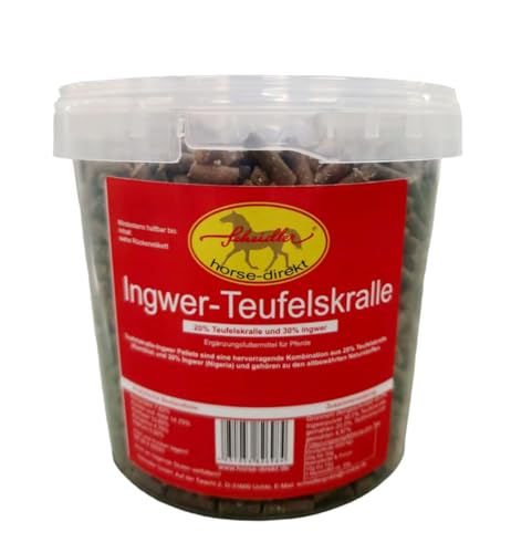 Scheidler horse-direkt Ingwer-Teufelskralle Pferd - Pelletiert 1,5 kg - 20% Teufelskralle und 30% Ingwer von Scheidler horse-direkt