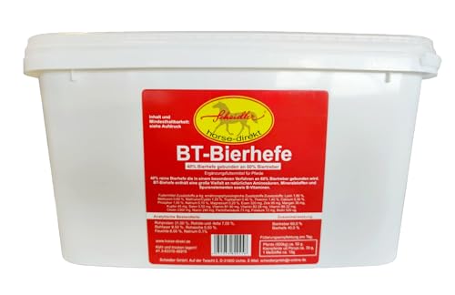 Scheidler horse-direkt BT Bierhefe 3,5 kg im Eimer Pferde – Ergänzungsfutter für Pferde – inkl. Messlöffel von Scheidler horse-direkt