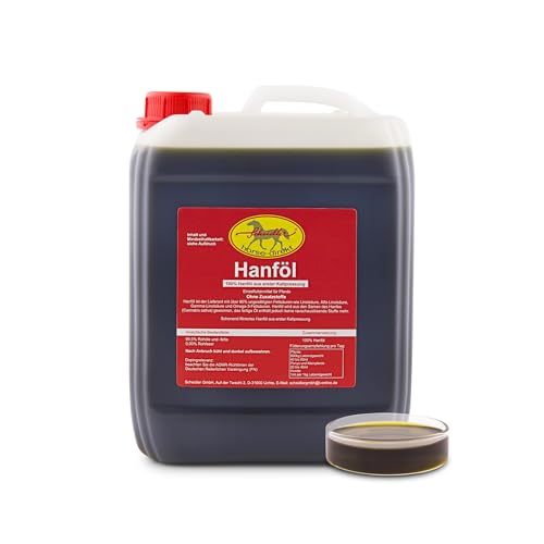 Scheidler horse-direkt Hanföl 2,5 Liter Kanister für Pferde & Hunde, 100% kaltgepresstes Hanföl aus dem Cannabis Sativa Samen, Naturprodukt ohne Zusatz, auch zum Barfen Scheidler horse-direkt Hanföl 2,5 Liter Kanister für Pferde & Hunde, 100% kaltgepresstes Hanföl aus dem Cannabis Sativa Samen, Naturprodukt ohne Zusatz, auch zum Barfen von Scheidler horse-direkt
