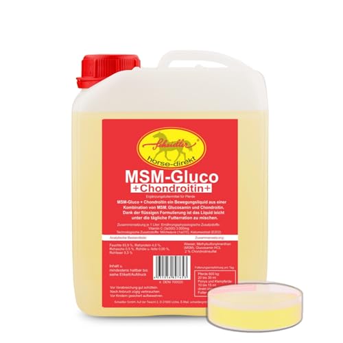 Scheidler horse-direkt MSM&Glucosamin -Liquid-, Gelenk- Bewegungs- Liquid für Pferde 2500ml mit MSM und Glucosaminen, flüssig - Für den Erhalt der Bewegungsfreude- die Alternative zu Pulver von Scheidler horse-direkt