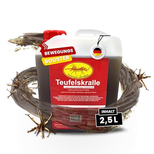 Scheidler horse-direkt Teufelskralle-Liquid, Gelenk Liquid für Pferde 2500ml mit Teufelskralle, flüssig - Für den Erhalt der Bewegungsfreude- die Alternative zu Pulver von Scheidler horse-direkt