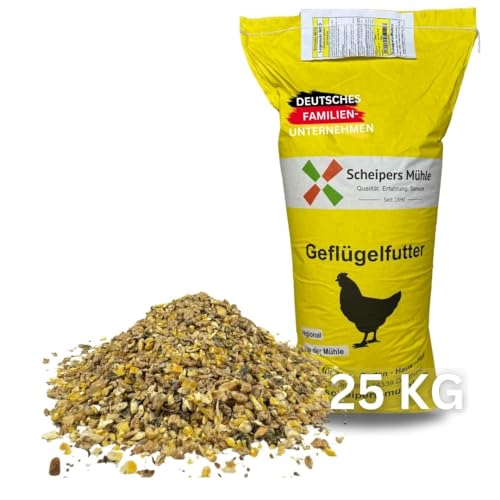 Scheipers Mühle Legemehl NGO 25 kg – Gentechnikfreies Legealleinfutter für Hühner, Legehennen & Wachteln – ohne Soja – mit Ackerbohnen & Kartoffeleiweiß – regional & nachhaltig von Scheipers Mühle