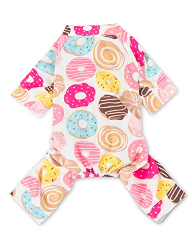 Scheppend Welpen-Schlafanzug, für Hunde, weich, verschiedene Muster, 5 Stile für kleine, mittelgroße Hunde, Katzen, Pyjama (Donut), Größe M von Scheppend