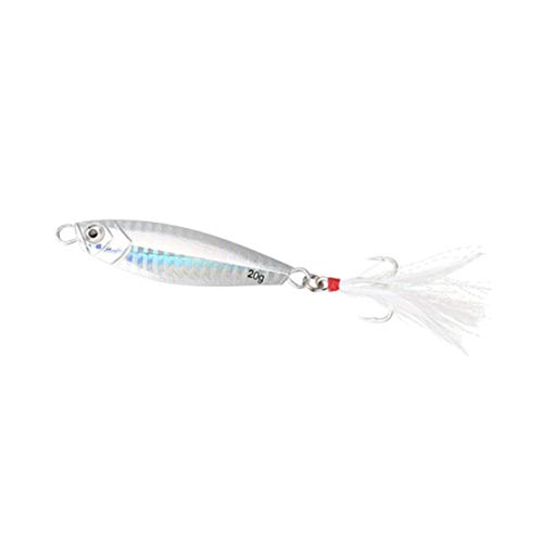 Scherry Metall Spinner Jig harten Köder 10g / 20g / 30g Salzwasser Jigging Blei Fischköder Körper Sinking Bait Mist Angelgerät 20D von Scherry
