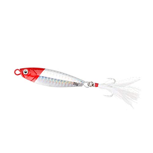 Scherry Metall Spinner Jig harten Köder 10g / 20g / 30g Salzwasser Jigging Blei Fischköder Körper Sinking Bait Mist Angelgerät 20E von Scherry