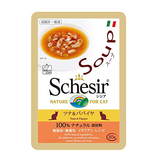 SCHESIR Cat Soup Thunfisch und Papaya, 85 g von Schesir