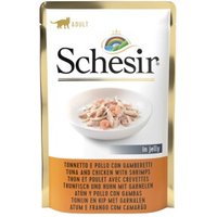 Schesir Adult 12x85g Thunfisch und Huhn mit Garnelen von Schesir
