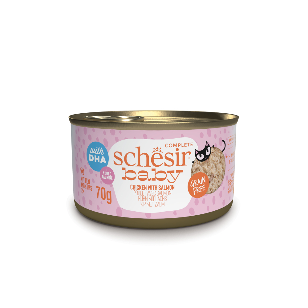Schesir Baby 12 x 70 g - Huhn & Lachs Schesir Baby 12 x 70 g - Huhn & Lachs von Schesir