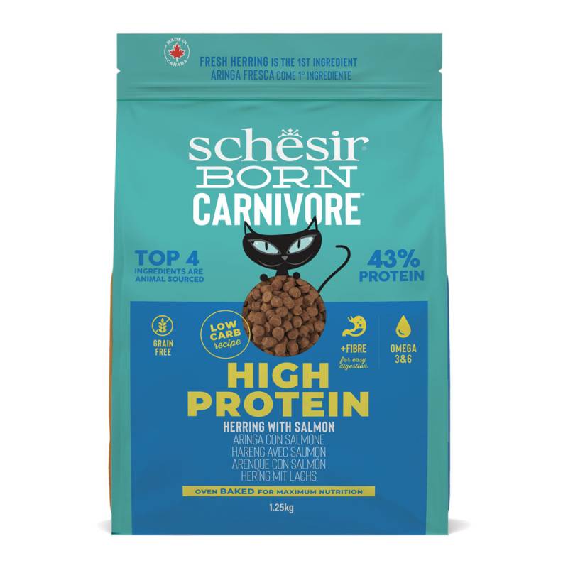 Schesir Born Carnivore High Protein Hering mit Lachs - Sparpaket: 2 x 1,25 kg von Schesir