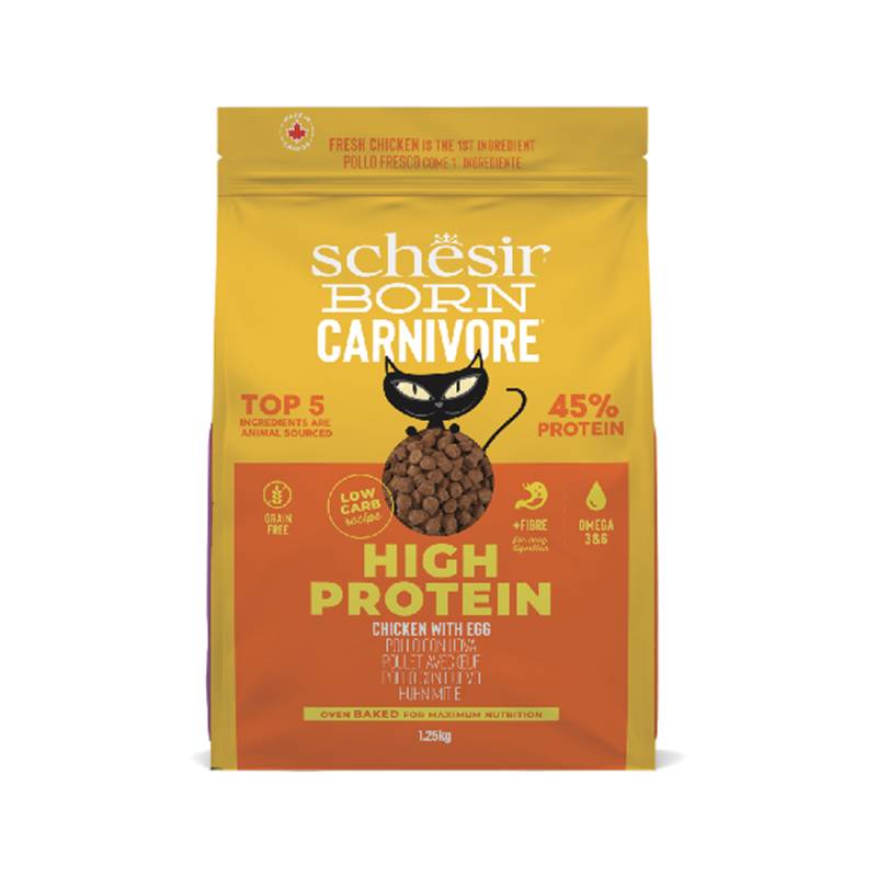Schesir Born Carnivore High Protein Huhn mit Ei - Sparpaket: 4 x 1,25 kg von Schesir