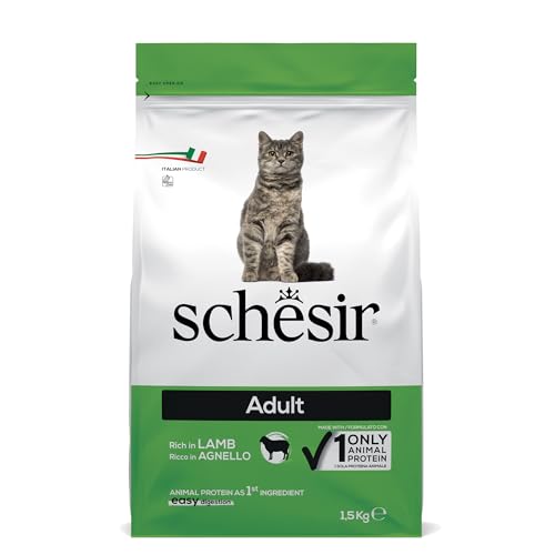 Schesir Cat Adult Maintenance Lamm, Katzenfutter trocken für erwachsene Katzen, Beutel, 1.5 kg von Schesir