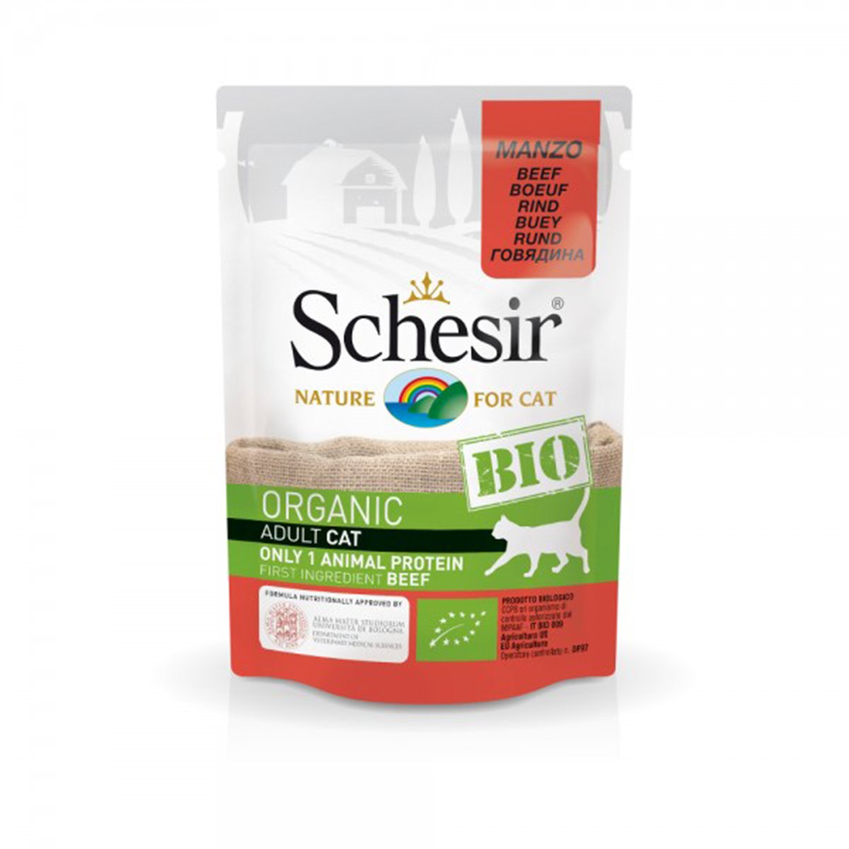 Schesir Cat Bio Rind 16x85g von Schesir