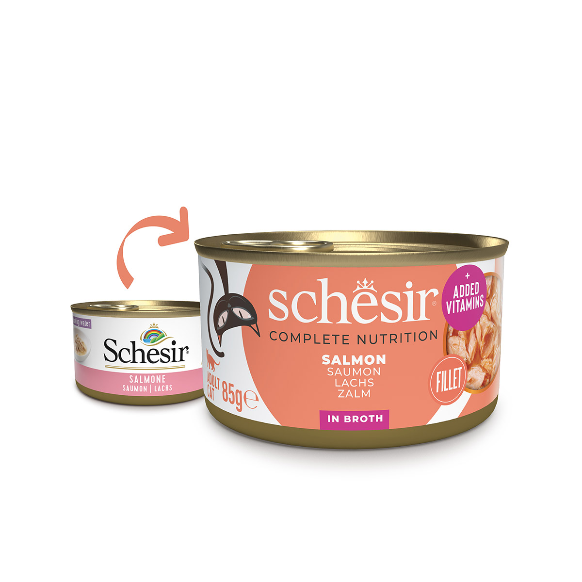 Schesir Cat Complete Lachs in Brühe 12x85 g Schesir Cat Complete Lachs in Brühe 12x85 g von Schesir