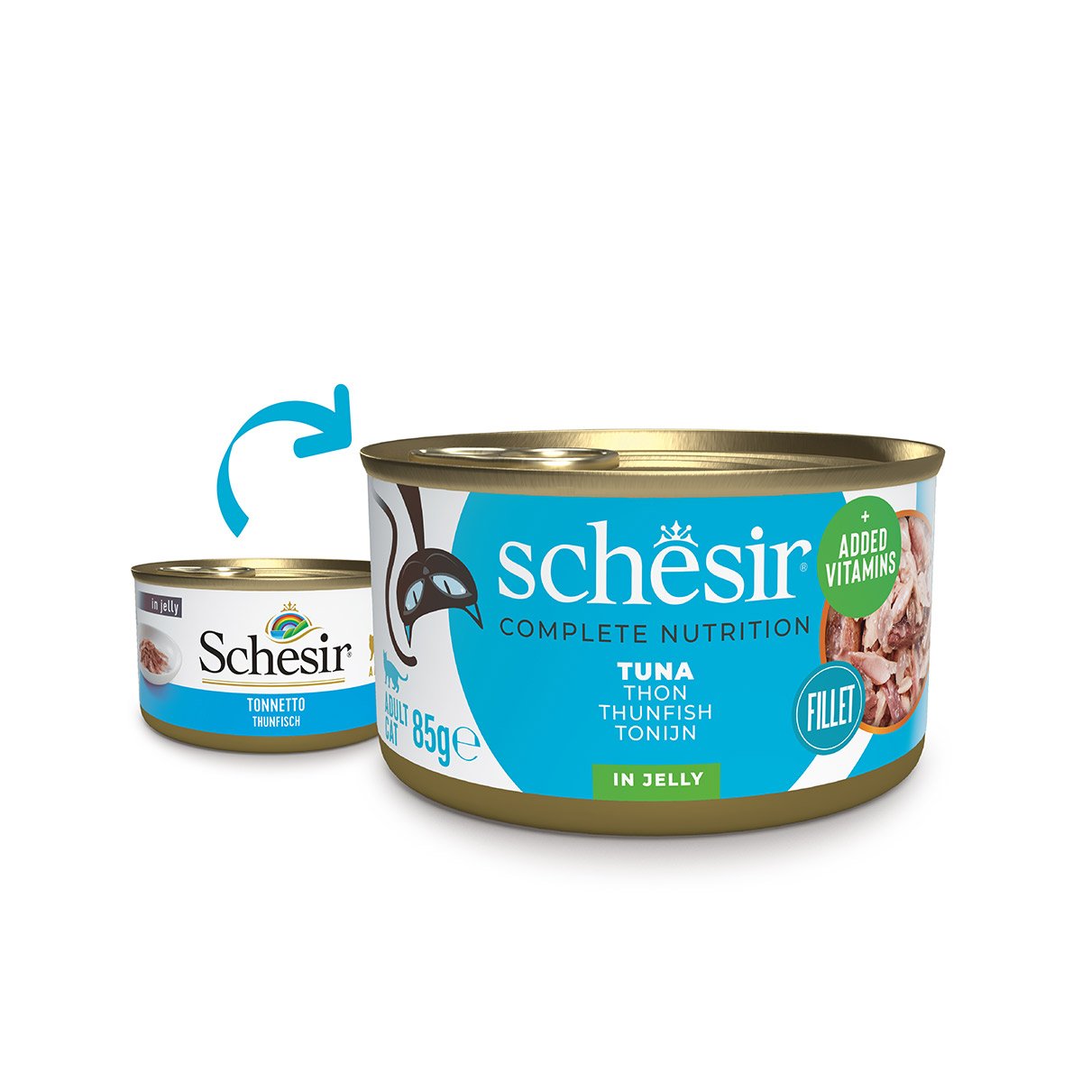Schesir Cat Complete Thunfisch in Jelly 12x85 g Schesir Cat Complete Thunfisch in Jelly 12x85 g von Schesir