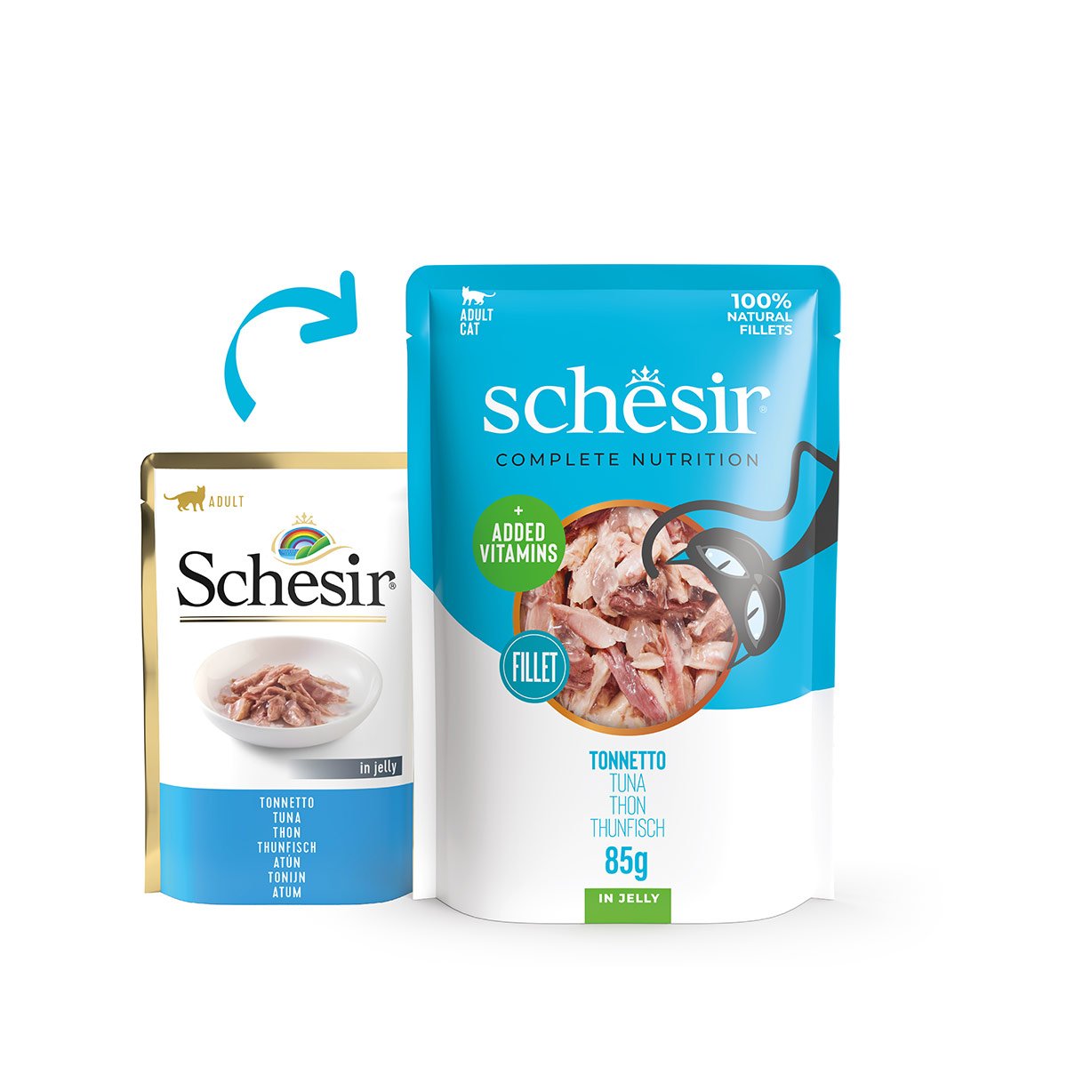 Schesir Cat Complete Thunfisch in Jelly 12x85 g Schesir Cat Complete Thunfisch in Jelly 12x85 g von Schesir