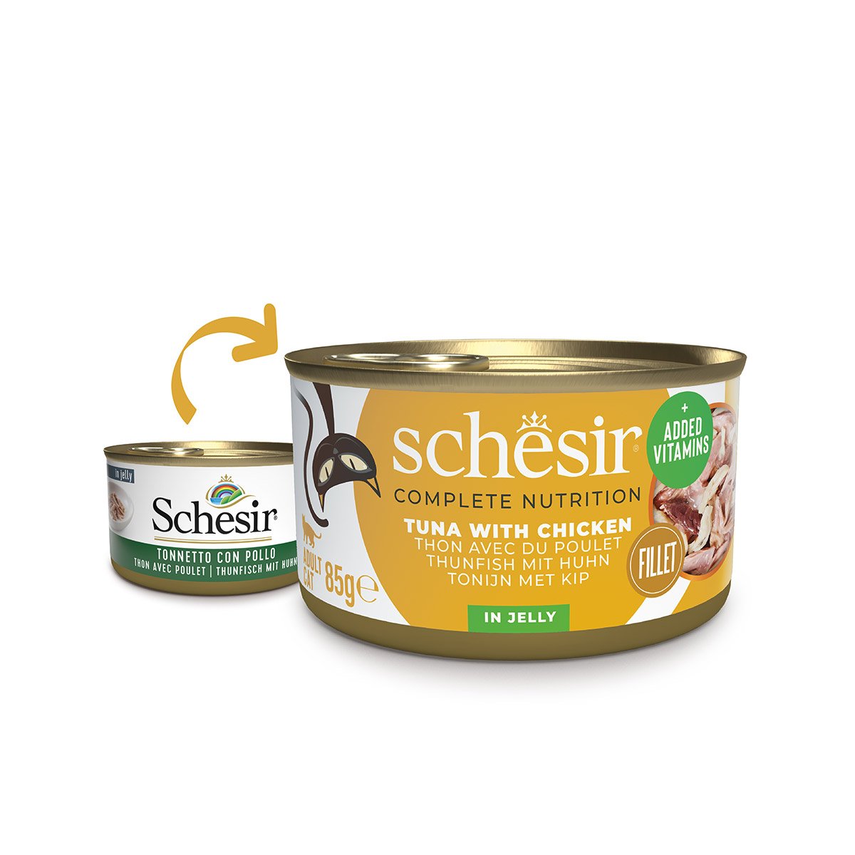 Schesir Cat Complete Thunfisch mit Huhn in Jelly 12x85 g Schesir Cat Complete Thunfisch mit Huhn in Jelly 12x85 g von Schesir