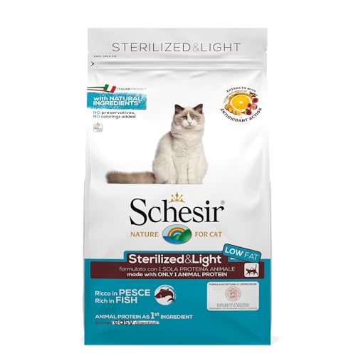 Schesir Cat Dry Sterilised & Light Fisch 400 gr von Schesir