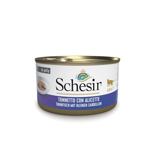 Schesir Cat Jelly Thunfisch mit Sardelle, Katzenfutter nass in Gelee, 24 Dosen x 85 g Schesir Cat Jelly Thunfisch mit Sardelle, Katzenfutter nass in Gelee, 24 Dosen x 85 g von Schesir