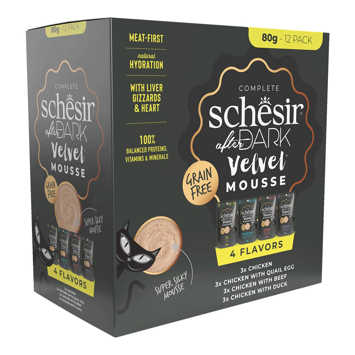Schesir Cat Mixpaket Mousse 12 x 80 g Schesir Cat Mixpaket Mousse 12 x 80 g von Schesir