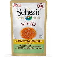 Schesir Cat Soup 6 x 85 g - Wilder Thunfisch & Kürbis von Schesir